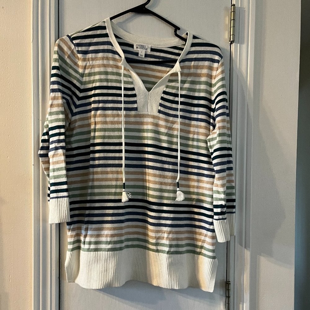Market & Spruce Striped Pullover